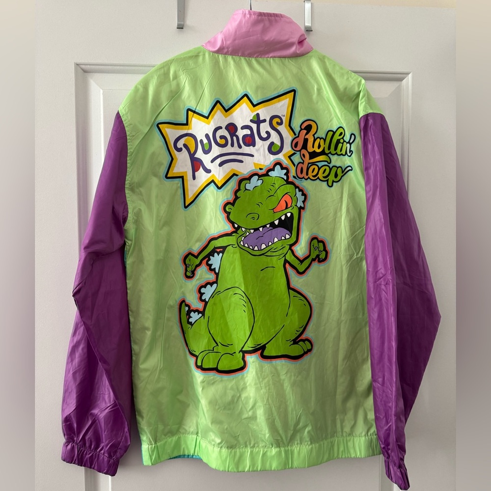 Nickelodeon Rugrats Reptar Windbreaker Size M NWT